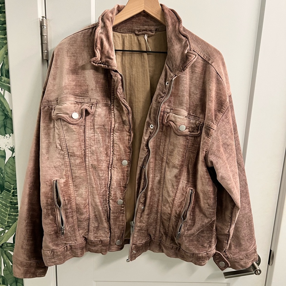 Oversized Velvet Bomber